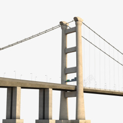 石墩灰色铁桥大铁索桥素材