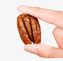 实物碧根果仁素材