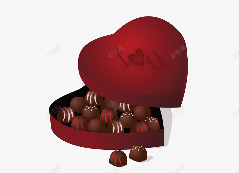 拆开的巧克力盒子png免抠素材_88icon https://88icon.com 巧克力盒子 心形盒子 拆礼盒 矢量盒子 礼物盒子 零食盒子
