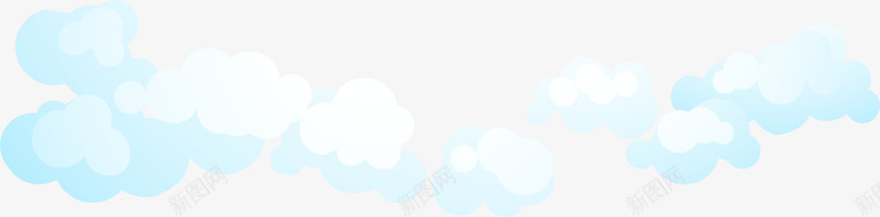 蓝色漂浮云朵png免抠素材_88icon https://88icon.com 云层 卡通白云 天空 层云 清新云朵 漂浮云彩 蓝色云朵 装饰图案