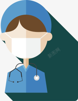 卡通小护士口罩护士高清图片
