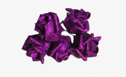 紫色金粉玫瑰素材