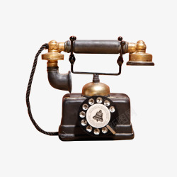 家居装饰物欧式复古电话机高清图片
