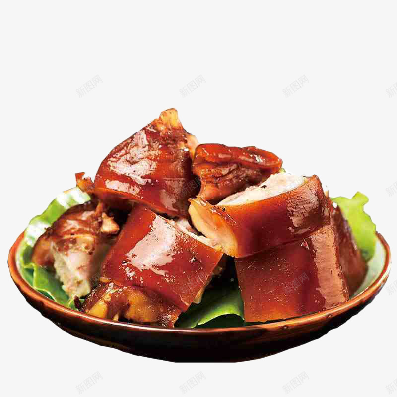 卤味酱香猪蹄png免抠素材_88icon https://88icon.com 卤味 小吃 猪腿肉 猪蹄 美食 酱香