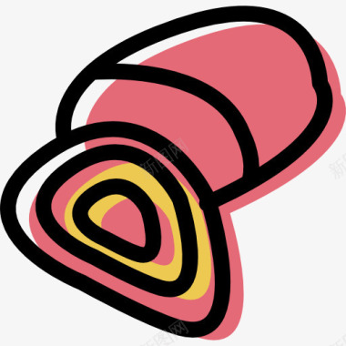 猪蹄火腿图标图标