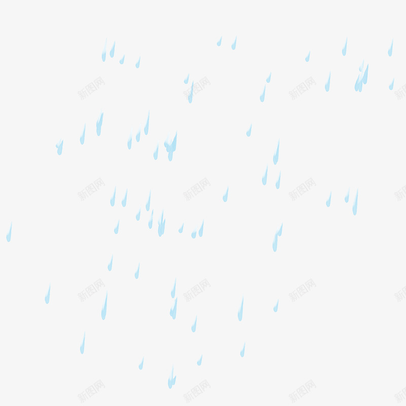 漂浮蓝色雨滴png免抠素材_88icon https://88icon.com 漂浮雨滴 蓝色雨滴 雨滴