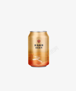 黄岛印象啤酒黄岛故事啤酒罐装高清图片