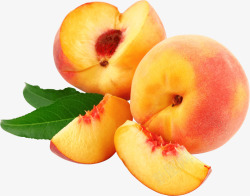 饮食PNG图黄桃水果高清图片