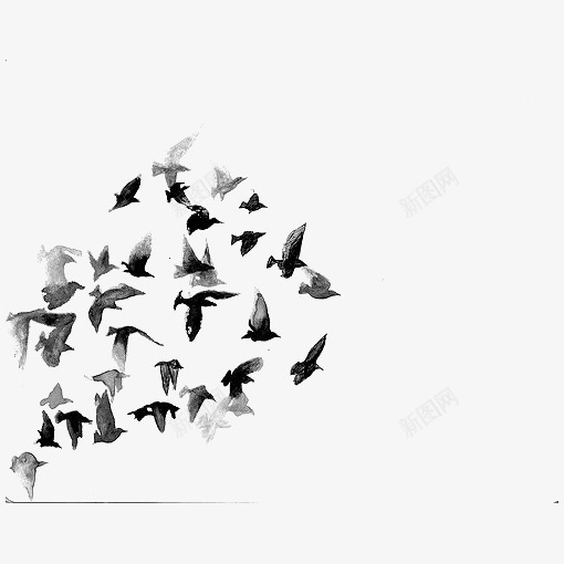 水墨乌鸦png免抠素材_88icon https://88icon.com 乌鸦插画 乌鸦飞过 彩色乌鸦 水彩乌鸦 百鸟图 迁徙 飞翔的乌鸦 鸟群 黑色小鸟