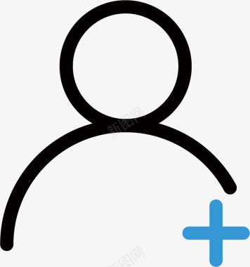 愚人节人物线性添加人物图标icon矢量图图标