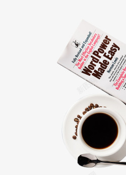 黑咖啡黑咖啡英文报纸装饰图案高清图片