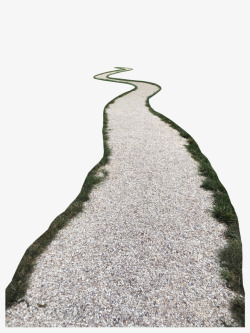 蜿蜒的路一条石子路高清图片