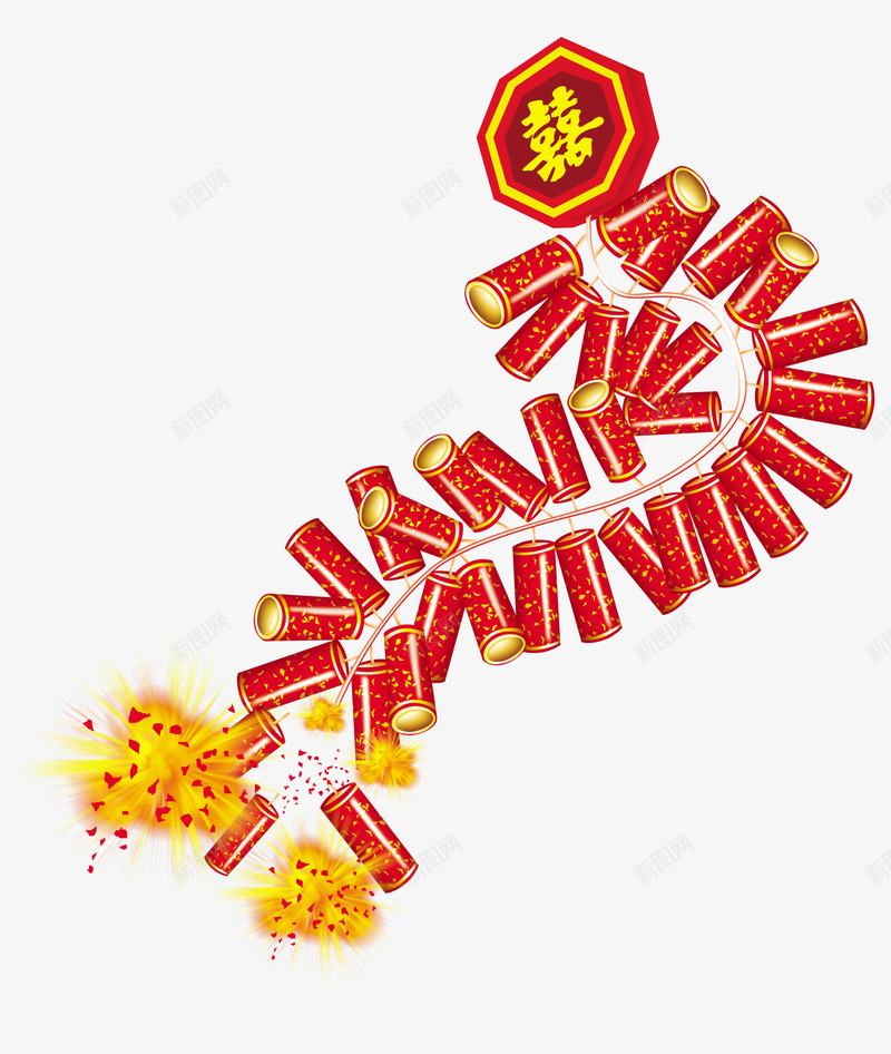 春节鞭炮psd免抠素材_88icon https://88icon.com 喜庆 新年 新年炮 春节 烟花 爆竹 红炮 鞭炮 鞭炮素材下载