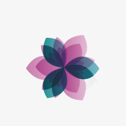 文艺简约彩色花瓣装饰海报素材