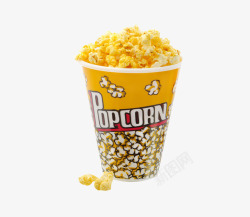 球形爆米花popcorn爆米花食品实物高清图片