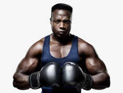 拳击搏格斗黑人拳击教练高清图片