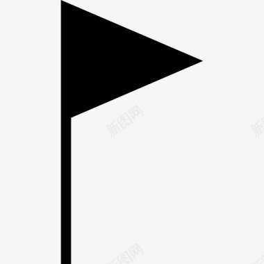 商业类国旗的黑色三角形工具符号图标图标
