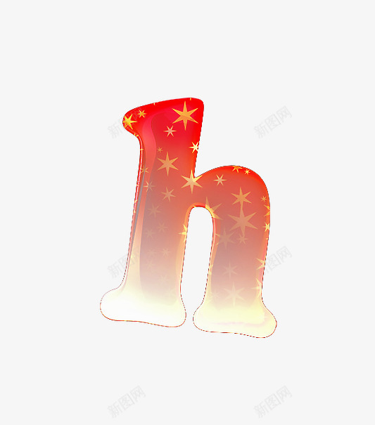 渐变红旗字母hpng免抠素材_88icon https://88icon.com 创意数字 国庆 渐变红旗字母数字