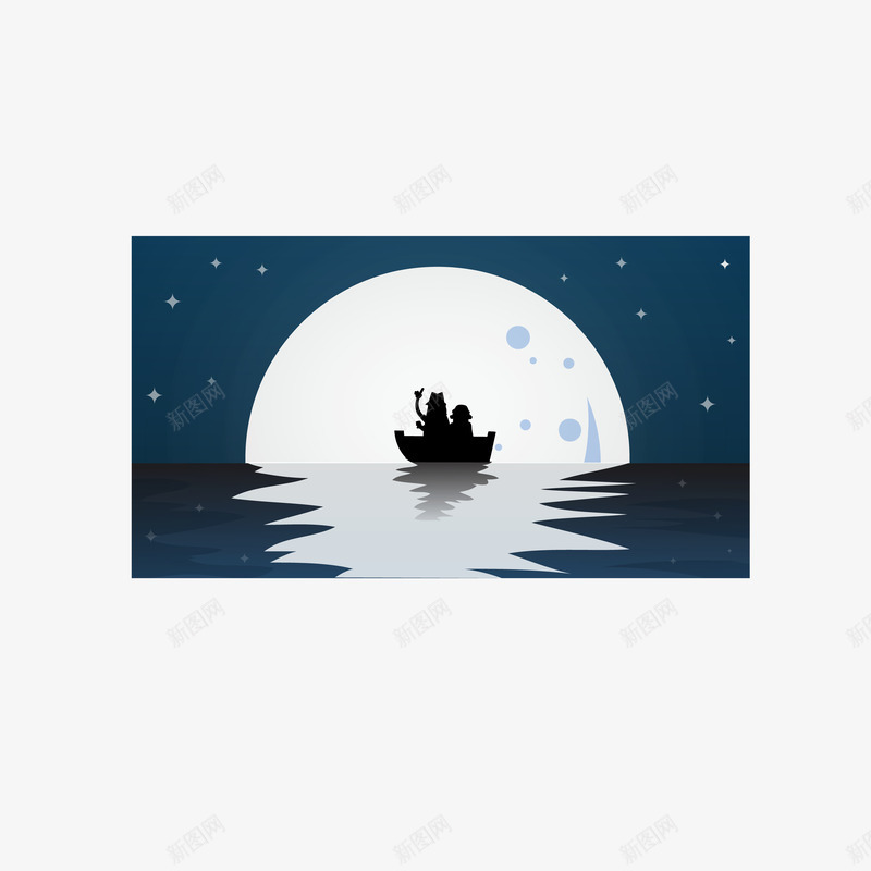 海上划船的人png免抠素材_88icon https://88icon.com 倒影 划船 日落 水面 海水 海面 矢量PNG 船只
