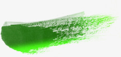 绿色艺术笔触痕迹素材