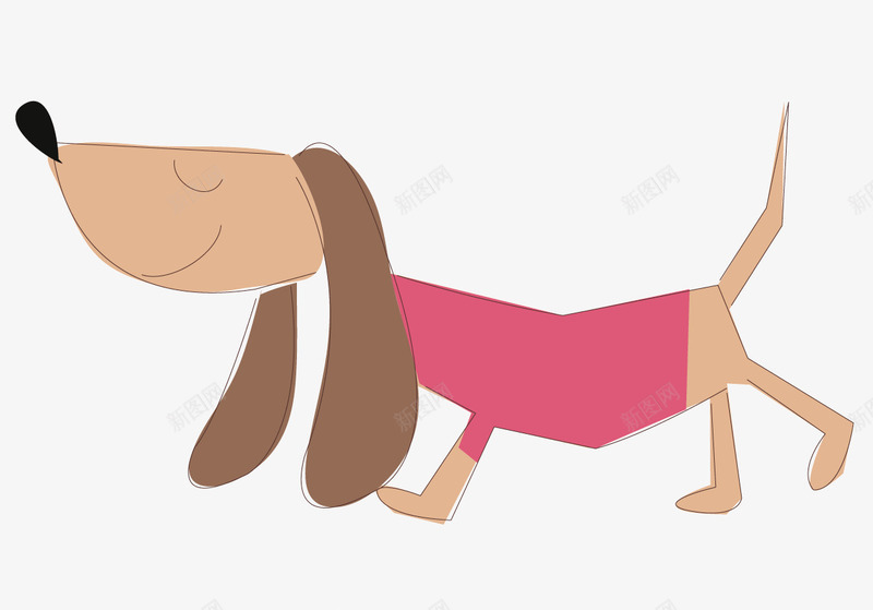 一只可爱的狗矢量图ai免抠素材_88icon https://88icon.com 一只狗 动物 卡通狗 可爱的小狗 大耳朵狗 眯着眼笑的小狗 矢量素材 红色的小狗 矢量图