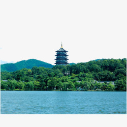 杭州西湖风景区西湖雷峰塔风景高清图片