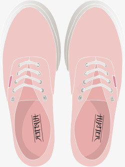 粉色淑女板鞋素材