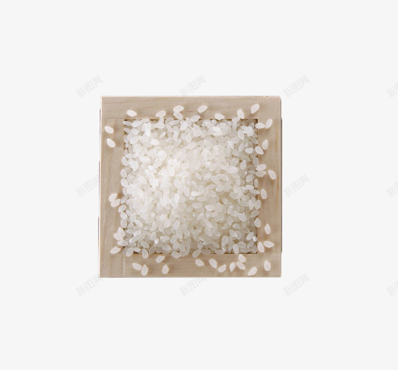 方形木板上的米png免抠素材_88icon https://88icon.com 大米 有机大米 有機大米 木板 正方形 粮食