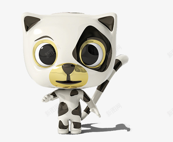 黑白斑点宠物狗png免抠素材_88icon https://88icon.com 人物 单页 可爱 宠物 小狗 怪兽 斑点 立体