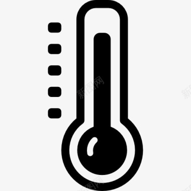 水银温度计高温图标图标