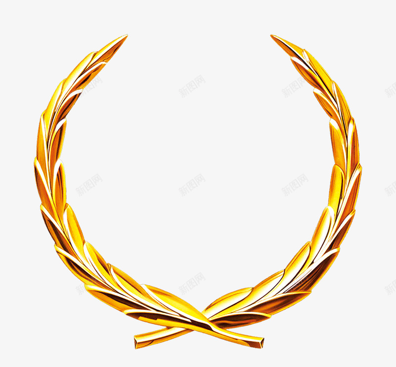 金色麦穗徽章装饰图案png免抠素材_88icon https://88icon.com 徽章 装饰图案 金色 麦穗