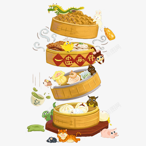 手绘可爱港式早茶png免抠素材_88icon https://88icon.com 包子 卡通烧卖 卡通烧麦 可爱 手绘 手绘烧卖 早茶 港式 烧麦 电信 茶点