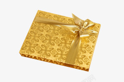 金色花纹包装礼盒素材