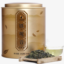 红茶绿茶罐铁观音茶正品高清图片