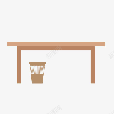 桌子扁平化桌子矢量图图标图标