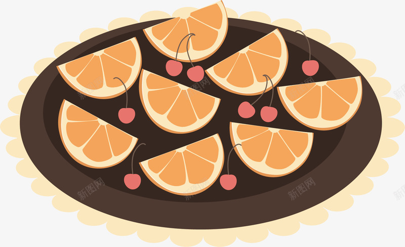 水果拼盘食物png免抠素材_88icon https://88icon.com 卡通手绘 樱桃 橙子 水彩 水果 盘子 食物