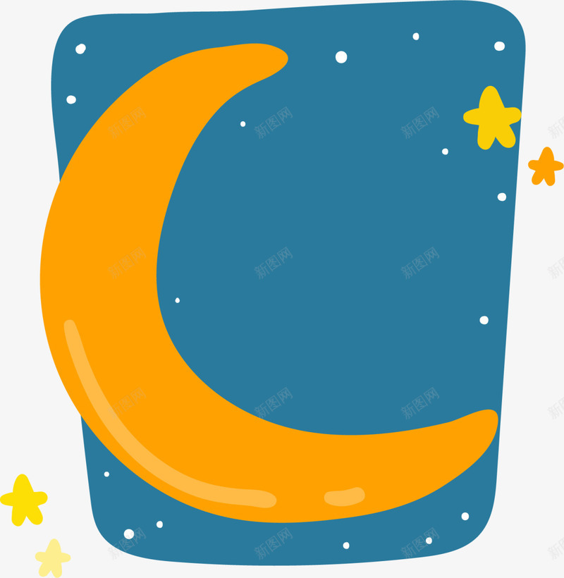 卡通月亮星星背景png免抠素材_88icon https://88icon.com 休息 国际睡眠日 安眠 星星 月亮 睡觉 蓝色 蓝色背景