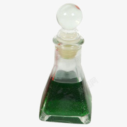 绿色简约指甲油瓶素材