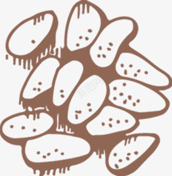 手绘坚果优质干果海报png免抠素材_88icon https://88icon.com 优质 坚果 干果 海报