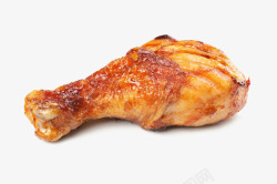 腿排鸡肉一个蜜汁小鸡腿高清图片