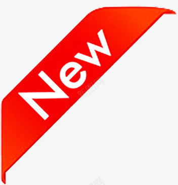 新品红色三角新品new图标图标