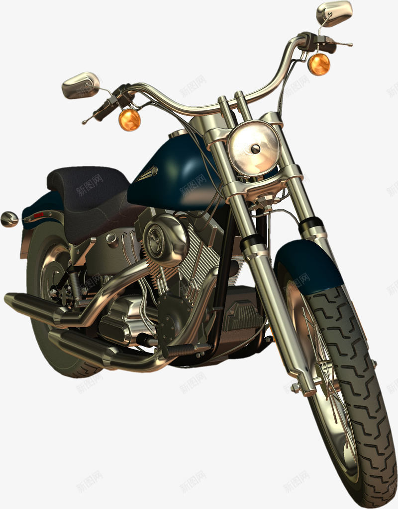 复古炫酷摩托车png免抠素材_88icon https://88icon.com moto 交通工具 哈雷 摩托车 机车