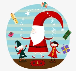 圣诞元素插画素材