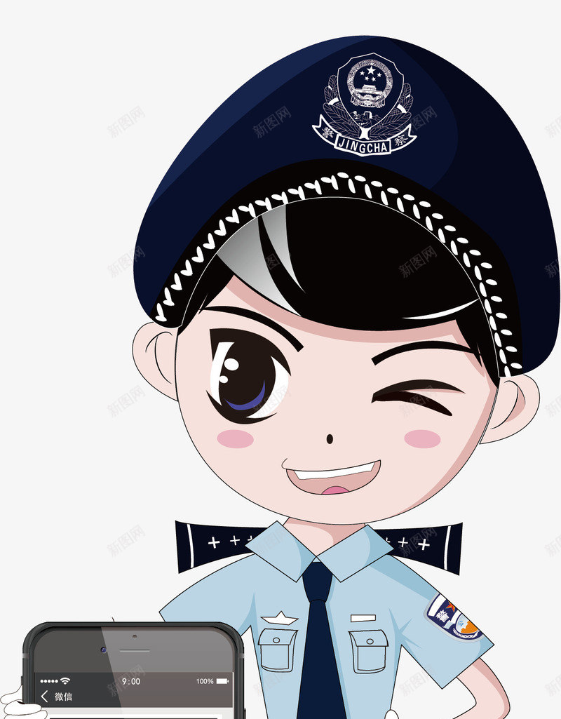 网络警察png免抠素材_88icon https://88icon.com png 元素 卡通 电话 网络警察 警官