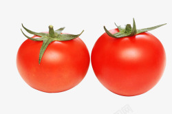 鲜红的西红柿两个西红柿高清图片