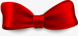 领结设计红色简约蝴蝶结高清图片