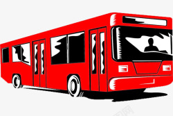 英国bus英伦风格psd红色巴士张扬激情高清图片