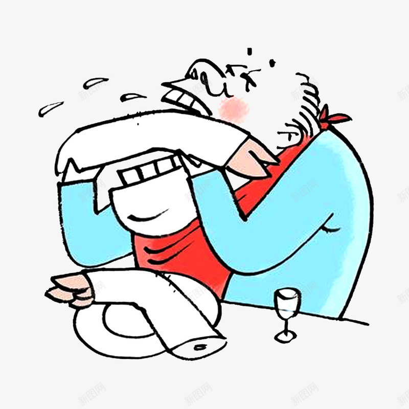 手绘吃猪蹄的男人png免抠素材_88icon https://88icon.com 吃猪蹄 啃猪蹄 宴席 手绘吃猪蹄的男人 手绘猪蹄 漫画 猪腿肉 男人 老头