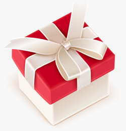 红色卡通礼物礼盒包装素材