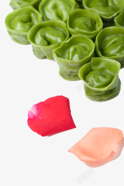 绿色饺子素材